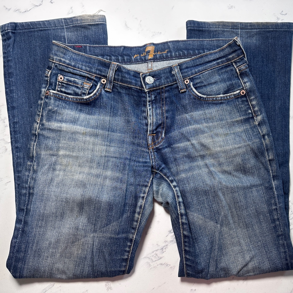 7 For All Mankind Women’s Denim Blue Boot Cut Jeans